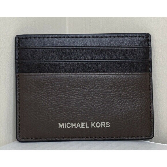 New Michael Kors Cooper Tall card case Leather Brown - Picture 1 of 3
